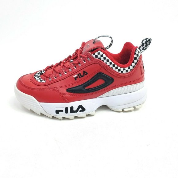 checkered fila shoes